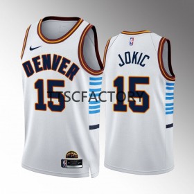 Dres Denver Nuggets Nikola Jokic 15 Nike 2022-23 City Edition Plava Swingman - Muške
